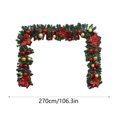 thumbnail image 3 of Adorno Navideño de Ratán con Flores Rojas Grandes onlyliua Versión Encriptada y extendida, 3 of 6