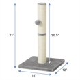 thumbnail image 3 of Frisco 21-in Sisal Cat Scratching Post with Toy, Gray, 3 of 5