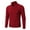 Red, variant on Iugvhana Men's 1/4 Zipper Pullover Knitted Sweaters Slim Fit Long Sleeve Stand-Up Collar Sweater Lightweight Tops Coffee L