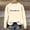 Beige, variant on Women Casual Sweatshirts Juniors Fashion Letter Print Hoodless Comfy Round Neck Long Sleeve Sweatshirt Loose Top Sweatshirts for Women,Gray,Small