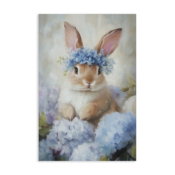 Stupell Industries Cottage Bunny In The Blossoms Canvas Art, 16 x 24, by Tina LeCour