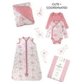 thumbnail image 5 of Honest Baby Clothing Organic Cotton Boy/Girl 2-Piece Stroller Blanket and Beanie Hat Gift Set, Pink, 5 of 7