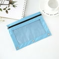 thumbnail image 7 of Qonioi 2PC Cloth Eyelet Binder, B5 File Bag with Three Holes & Zipper, Stationery Storage Pouch, Pen & Document Holder, 7 of 7