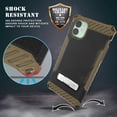 thumbnail image 4 of Case with Clip for iPhone 11, Tri-Shield [Military Grade] Rugged Cover with Metal Kickstand [Includes Wrist Strap Lanyard + Belt Hip Holster] for Apple iPhone 11 (2019, 6.1" Model), 4 of 10