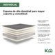 thumbnail image 4 of Colchon Individual En caja Memory Foam + Juego De Sabanas Edredon Kingshouse verde, 4 of 9