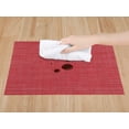 thumbnail image 3 of REGALWOVEN Set of 8 Placemats, Placemats for Kitchen Dining Table Decor Washable Heat Resistant Table Placemats Wipeable Place Mat Red 18*12in, 3 of 7