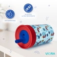 thumbnail image 4 of Magma Life Vaso Entrenador para Niños Twin Tumb, 450 ml (2Pzs), Popote Flexible Antiderrames, Fácil de Limpiar, Ideal para Viajes, Botella de Agua para Niños, Apto para Lavaplatos, 4 of 8