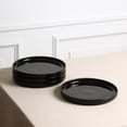 thumbnail image 5 of Stone Lain Lagoon Dinnerware Set Stoneware, 24-Piece, Service for 8, Black, 5 of 6