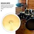 thumbnail image 3 of LOLIPPYY Practice Jazz Drum Crash Cymbal Yellow Metal for Drum Set Excellent Workmanship, 3 of 6