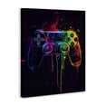 thumbnail image 2 of Stupell Industries Eclectic Rainbow Glow Gaming Controller Canvas Art, 16 x 20, by Creative Studio, 2 of 8