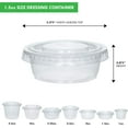 thumbnail image 6 of Clear Plastic Portion cups with  Lid, 1.5 oz 100 Sets Disposable Jello Shot Cups by Galashield, 6 of 8