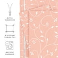 thumbnail image 5 of Noble Linens Pink Pink Buds Pattern 3-Piece Duvet Cover Set, King/Calking, 5 of 11