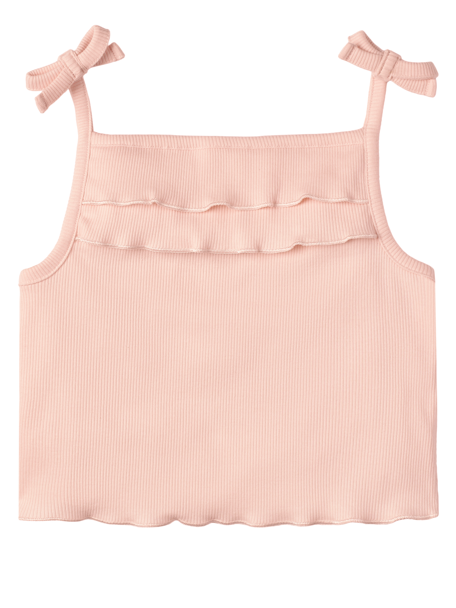 Modern Moments by Gerber Toddler Girl Ruffled Tank Top, 2-Pack, Sizes 12M-5T - image 5 of 14