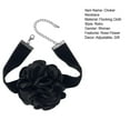 thumbnail image 7 of Mightlink Flocking Cloth Choker Necklace Adjustable Extension Chain Exquisite Lightweight Rose Flower Decor Necklace Jewelry Accessories, 7 of 7