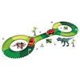 thumbnail image 2 of Juego de pista de dinosaurios para hacer uno mismo, juego de pista de carreras, juguete de aprendizaje para regalo de cumpleaños 127 piezas, 2 of 9