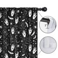 thumbnail image 4 of Blackout Kids Curtains,Black White Halloween Hand Tarot Bat Pattern Childrens Insulated Curtains Set Of 2,Bedroom Essentials,Toddler Room Decor 42"x84", 4 of 5
