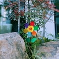 thumbnail image 5 of kjfeif Sunflower Wind Outdoor，360 Swivel Metal Wind Sculptures Rainbow Windmill, Indoor Outdoor Garden Art Decor for Outside Patio and Lawn Garden, 9.84 x 21.65 Inches, 5 of 8