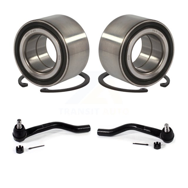 Transit Auto Front Wheel Bearing and Tie Rod End Kit for Car Honda Civic - Left Right Side (Driver Passenger) K7T-101080