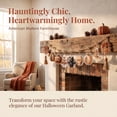 thumbnail image 4 of 59Inch Halloween Acrylic Hanging Banner - Rustic Fall Pumpkin Ghost Skull Witch Hat Hanging Garland with Tassels - Vintage Autumn Thanksgiving Wall Mantel Fireplace Party Decor, 4 of 9
