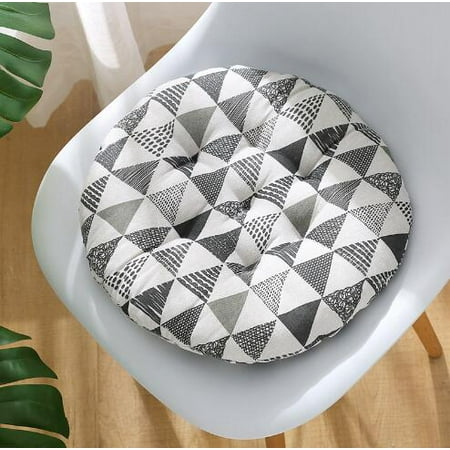 

Thickened Cotton Office Computer Chair Pad Round Seat Cushion Breathable Anti-slip Comfortable Backrest Pillow (20 45x45cm)