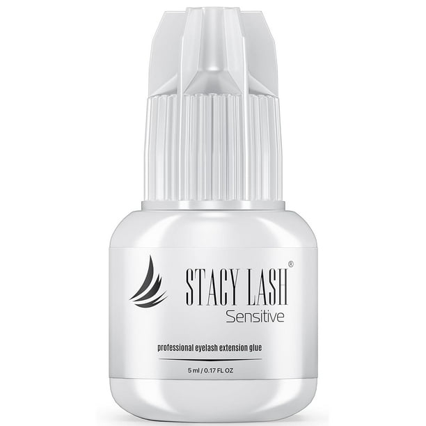 Pegamento para extensiones de pestañas Stacy Lash Sensitive, 5 ml, 5 a 6 segundos, secado