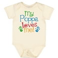 thumbnail image 3 of Inktastic My Poppa Loves Me Boys or Girls Baby Bodysuit, 3 of 5
