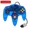 Transparent Blue, variant on 8 Colors For N64 Controller Classic Wired Remote Control Gamepad Gaming Joystick Retro Video Game System For N64 Console Joypads