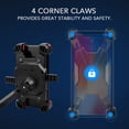thumbnail image 4 of Yeacher Quick Lock Bicycle Mobile Phone Holder 360° Rotation Adjustable Motorcycle Phone Mount Rear View Mirror Phone Bracket for Mountain Bike Road Bicycle, 4 of 7