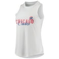 thumbnail image 2 of Women's Concepts Sport White/Black Chicago Cubs Sonata Tank Top & Leggings Pajama Set, 2 of 5