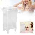 thumbnail image 4 of Large Capacity Cotton Pad Holder With Bottom Opening And Cover, Exquisite Relief Design For Bathroom Home Storage, 4 of 8