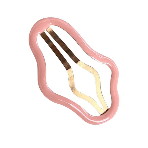 Rizador de pelo, herramientas calientes, rizador de pelo con forma de artefacto ahuecado para mujeres, con flequillo en la frente y un pequeño clip en la parte posterior de la cabeza, la horquilla