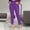 Purple, variant on Women's Plus Size High Waisted Stretch Work Casual Pants Business Straight Trouser Trendy Fall