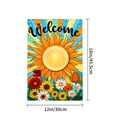 thumbnail image 4 of Amhnf Welcome Sunflower Garden Flag With Colorful Flowers For Home Outdoor Garden Yard Decor 12x18 inch, 4 of 5