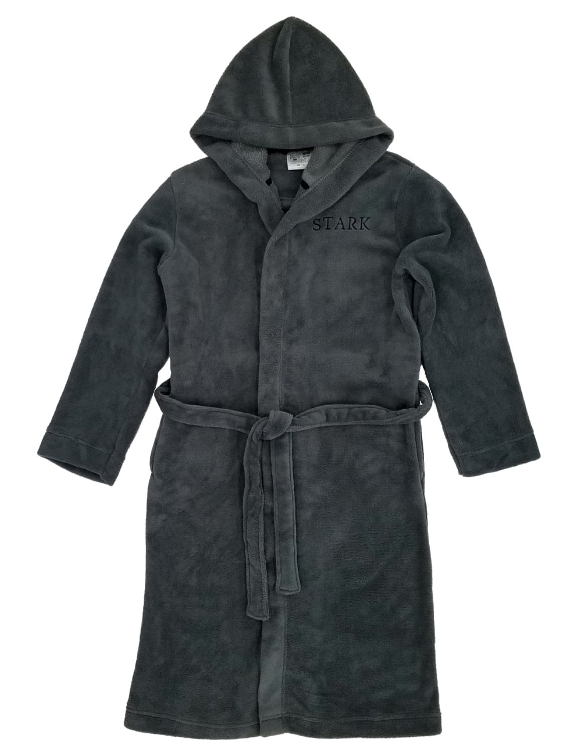 Game Of Thrones Mens Gray House Stark Wolf Plush Robe Bath Robe House