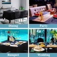 thumbnail image 7 of VidaFete Rectangle Tablecloth 60 x 84 inch Polyester Table Cloth 1 Pack, Resistant Wrinkle Dining Table Cover for Dinning Party (Black), 7 of 7