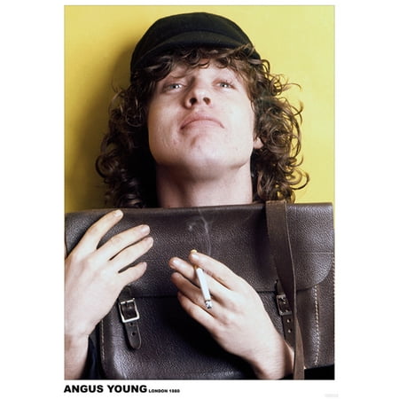 AC/DC Angus Young London 1980 Cool Wall Decor Art Print Poster 23.5x33 inch