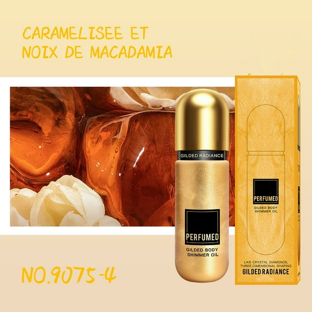 Body Glowing Oil Facial Makeup Sparkling Powder Beach Highlighting