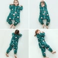 thumbnail image 4 of Boys Girls Rompers Kids Cartoon Style Flannel Sleepsuit Baby Toddler Jumpsuit Pajamas Sleeping Outfit Bodysuits 6-12 Months, 4 of 4