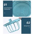 thumbnail image 3 of Mistaha Multi-Function Eggbeater Kitchen Wheat Straw Rice Washer Vegetables Fruits Storage Washing Pot, 3 of 8