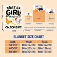 thumbnail image 7 of Cute Chicken Blanket Just A Girl Who Loves Chickens Blankets Soft Flannel Throw Blankets Bedding Decor Gifts for Kids Boys Girls Toddler Adults Color1 Medium For Teens, 7 of 7