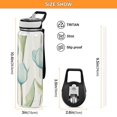 thumbnail image 3 of Sports Water Bottle 1000ML Tritan Food Grade Clear Water Bottle Fitness Outdoor Sports Bike Lovely Blue Tulips, 3 of 7
