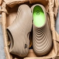 thumbnail image 4 of Chef Clogs for Men Women Nonslip Waterproof Oil-Proof Kitchen Work Shoes with Arch Support Lightweight Comfy Slip on Slides​ Khaki Size 9, 4 of 5