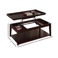 thumbnail image 2 of Steve Silver Company Clemson 3 Piece Lift Top Cocktail Table Set in Cherry, 2 of 3