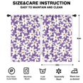 thumbnail image 2 of Blackout Kids Curtains,Purple Daisy Flower White Blooms Pattern Childrens Insulated Curtains Set Of 2,Bedroom Essentials,Toddler Room Decor 42"x63", 2 of 5