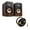 Walnut, variant on Polk Audio Signature Elite ES20 Bookshelf Speaker Cable Bundle (White)