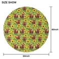 thumbnail image 6 of Highland Cow Sunflower Field Pattern Round Tablecloth 60"x60",Wrinkle Wipeable Table Cloth for Kitchen Dining Room Picnic Patio Party, 6 of 6
