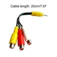 thumbnail image 3 of Kearding Cable RCA de 3,5mm Jack a 3 RCA hembra Cable auxiliar de 3,5 Mm a 3RCA adaptador divisor Cable de Audio para TV Box Audio VCR proyector Sistemas de cine en casa, 3 of 6