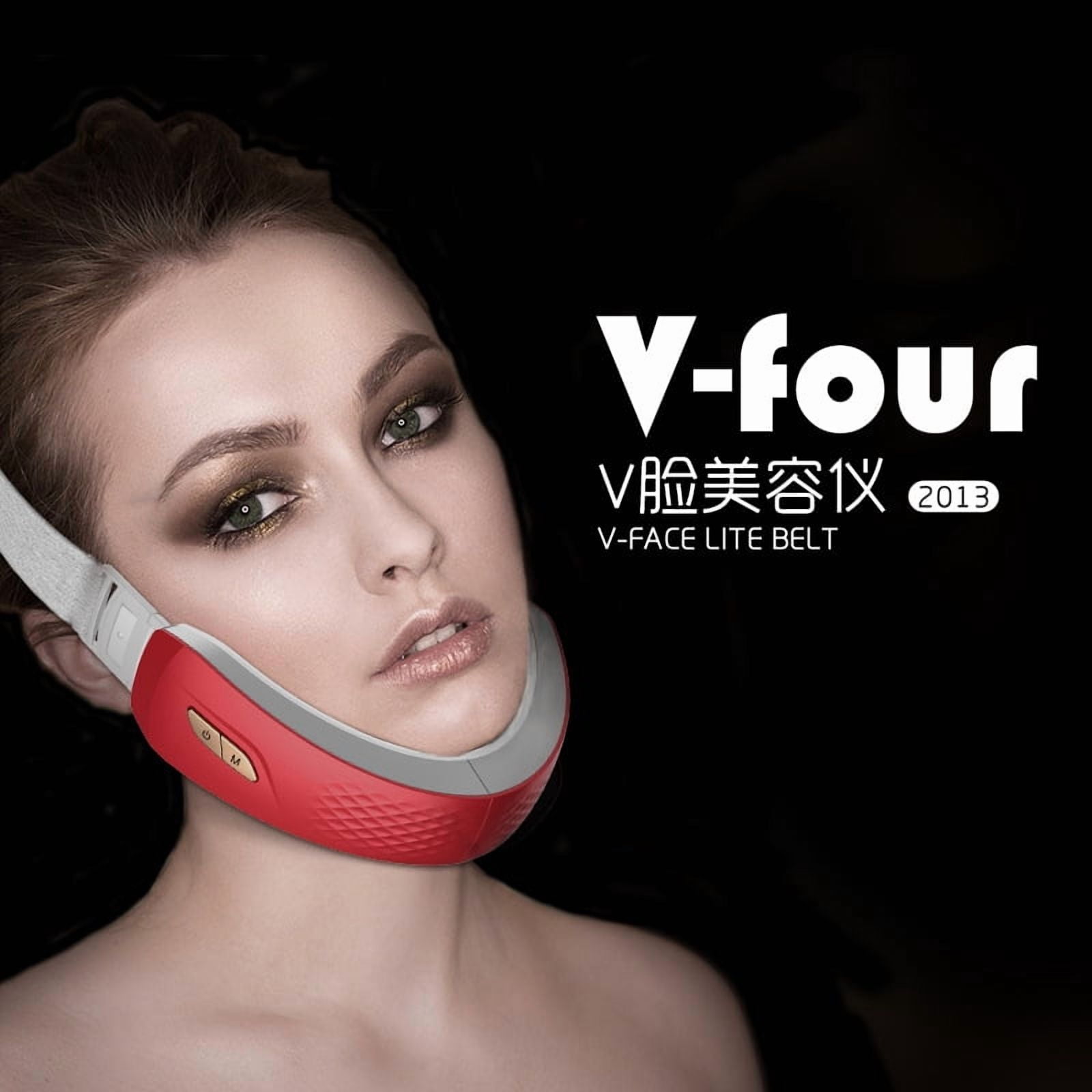 Wearable Facial Massager for Jawline and Cheek Relaxation, A Hands-Free Device with Soothing Heat, Gentle Pulses, and Red/Blue Light for an At-Home Spa Experience