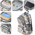 thumbnail image 4 of Baseballs and Shirts White Pattern Backpack for School, Cute School Bag with Adjustable Shoulder Straps and Padded Back, 16.9"x12.6"x5.9", 4 of 5