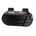 thumbnail image 3 of Soporte para gafas de sol para visera de coche, organizador de almacenamiento de gafas, estuche rígido para gafas de sol de coche, clip para visera de Oro rosa negro, 3 of 8